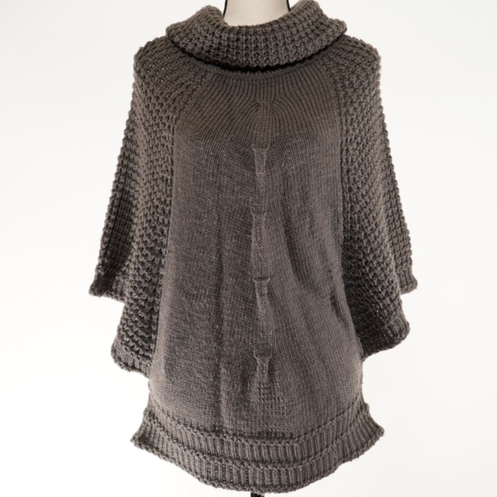 Love Stitch Wool Blend Taupe Sweater Sz L
